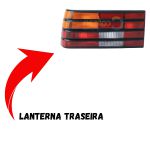 Lanterna Traseira do Monza 1982 a 1990 Lado Esquerdo Tricolo
