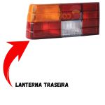 Lanterna Traseira do Monza 1985 a 1987 Lado Esquerdo Tricolo