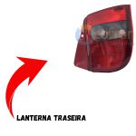 Lanterna Traseira do Palio 1996 a 2000 Lado Direito Fumê