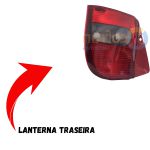Lanterna Traseira do Palio 1996 a 2000 Lado Esquerdo Fumê