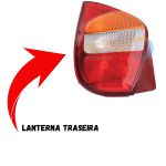 Lanterna Traseira do Palio 2001 a 2006 Lado Esquerdo Tricolor