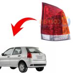 Lanterna Traseira do Palio 2004 a 2014 Lado Esquerdo Tricolor