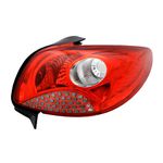Lanterna Traseira do Peugeot 207 2008 a 2011 - Bicolor - Lado Direito
