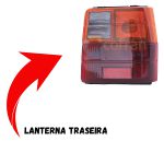 Lanterna Traseira do Uno 1984 a 2003 Lado Direito Tricolor