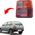 Lanterna Traseira do Uno 1984 a 2003 Lado Direito Tricolor