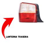 Lanterna Traseira do Uno 2004 a 2013 Lado Direito Bicolor