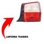Lanterna Traseira do Uno 2004 a 2013 Lado Esquerdo Bicolor