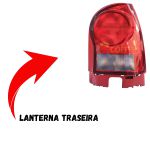 Lanterna traseira do Gol GIV 06 a 13 Lado Direito Fumê