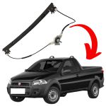 Máquina de vidro Palio 2 portas/ Strada - Lado Esquerdo