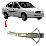 Máquina de vidro do Corsa 96/01 Classic 04/16 elétrica LD