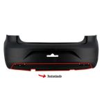 Parachoque dianteiro Fox após 2014 - Preto liso 