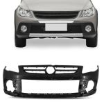Parachoque dianteiro Gol Rally G5 entre 2009 a 2012 - Preto liso 