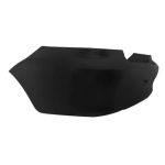 Parachoque traseiro Prisma até 2012 - Preto liso 