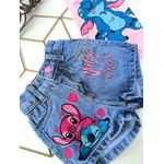 Shorts Jeans Stitch e angel love