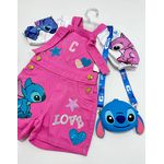 Macacão Stitch Pink Personalizado 