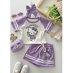 Conjunto Hello Kity lilás 