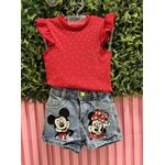 Conjunto jeans minnie 