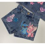 Shorts Jeans Stitch e Angel 