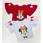 Blusa Cropped minnie 