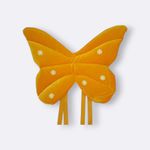 Asa Borboleta Veludo Amarelo