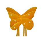 Asa Borboleta Veludo Amarelo