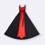Capa Vampiro Preto e Coral