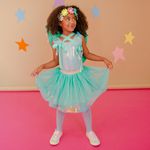 Saia Tule Pompom Verde