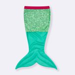 Cauda Sereia Paetê Verde Jade