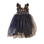 Vestido Body Tutu preto com estrelas douradas