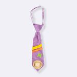 Gravata junina xadrezinho roxo