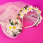 Kit noiva com tiara e bouquet