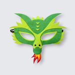 Máscara Dragão de Fogo Verde