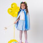 Saia Brilho Doce Paetê Azul bebê