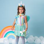 Saia Brilho Doce Paetê Verde Bebê