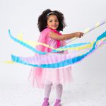 Saia Tule Céu de Estrelas Rosa bebê