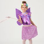 Asa Fada Tinker Brilho Lilás 
