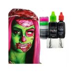 Kit zumbi maquiagem halloween Color Make 