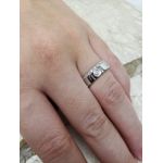 Anel aliança aparador prata