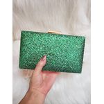 Clutch holográfica verde