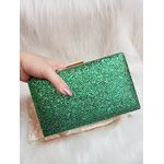Clutch holográfica verde