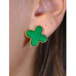 Brinco trevo verde