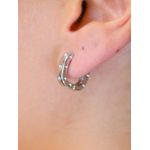 Argola quadrada furada P