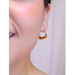 Argola fina triangular