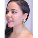 Brinco brilho orgânico bola