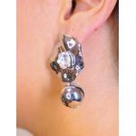 Brinco brilho orgânico bola