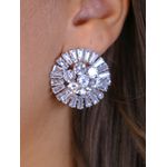 Brinco festa círculo brilhoso