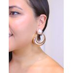 Brinco pérola base com textura