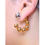 Argola bolinhas esfera