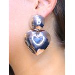 Brinco pendente de coração