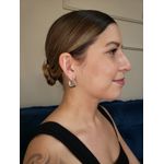 Argola fina triangular